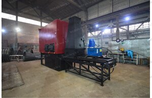 Котел 0.15 МВт на щепе и опилках отопительный с плунжерной подачей топлива